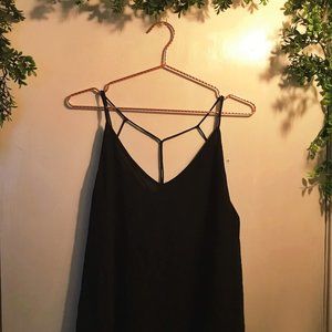 Naked Zebra Black Strappy Cami